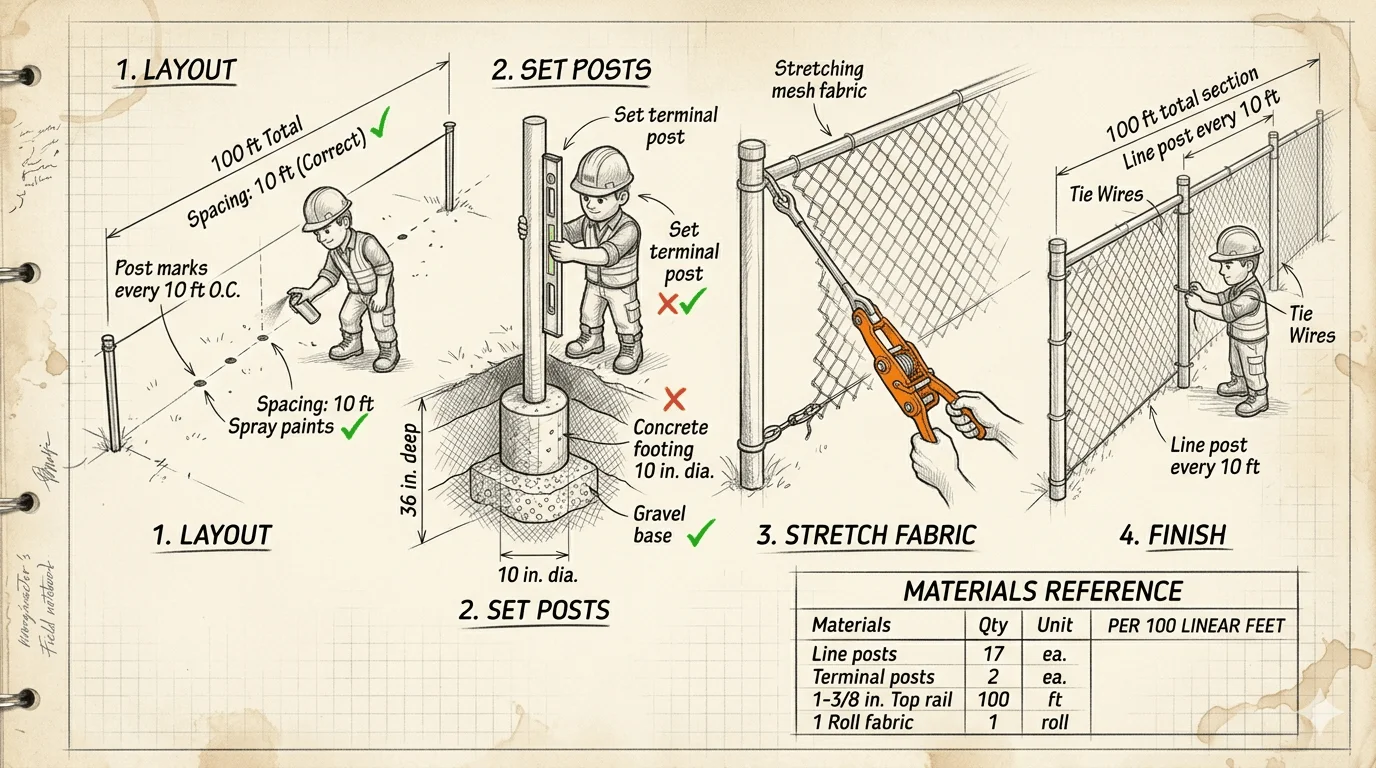 Chain Link Fence Installation Guide