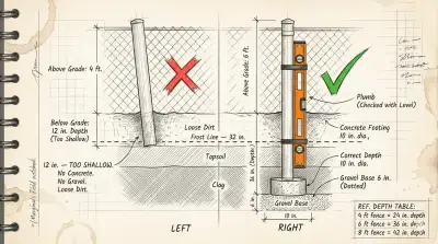 Fence Post Depth Calculator