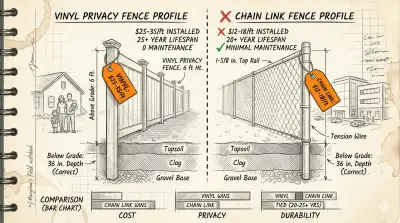 Vinyl vs Chain Link Fence